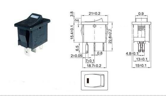 船型的開關(guān)怎么接線法 下圖_360問答